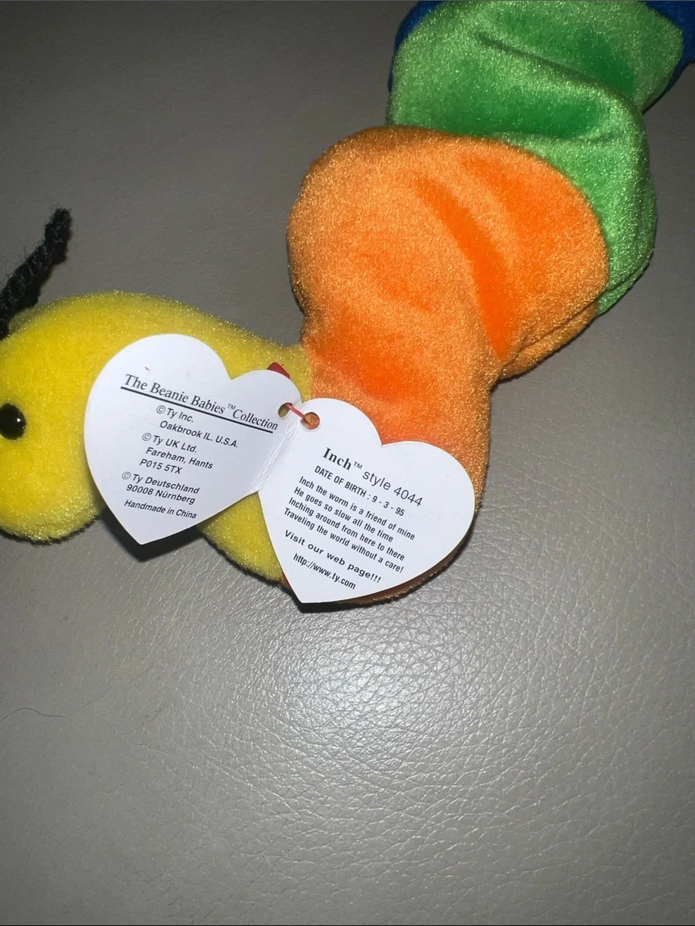 Inch TY Rainbow Caterpillar Plush Toy - Multicolor